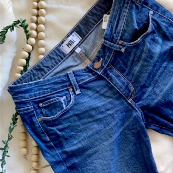 Paige Jimmy Jimmy Crop in Navy - Picture 3 of 5